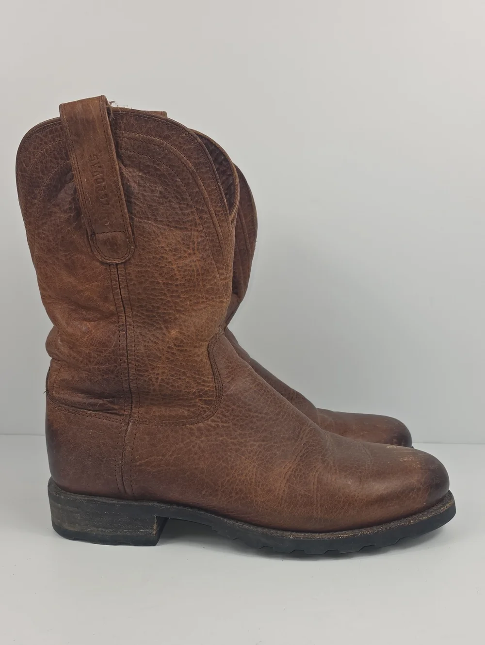 Tecovas The Stockton Ranch Roper Brown Leather Men's Boot Size 10.5